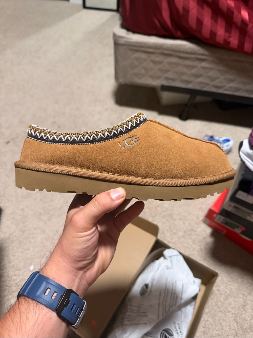 UGG Women's Suede Slip-On Mule - Chestnut Tan